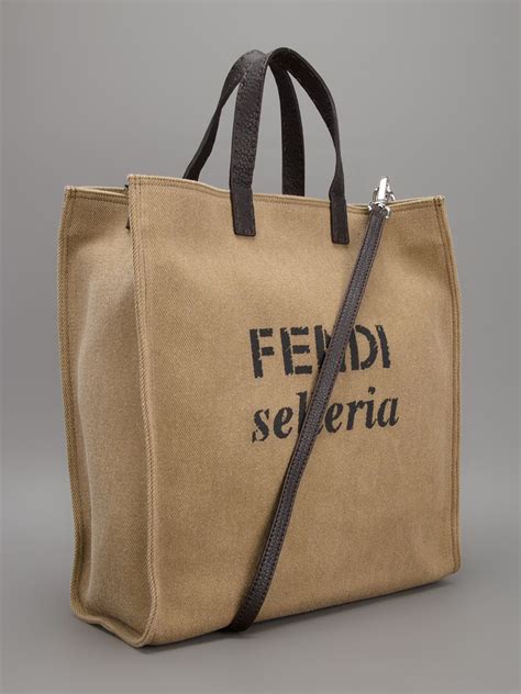 fendi selleria shopping bag|fendi selleria tote bag.